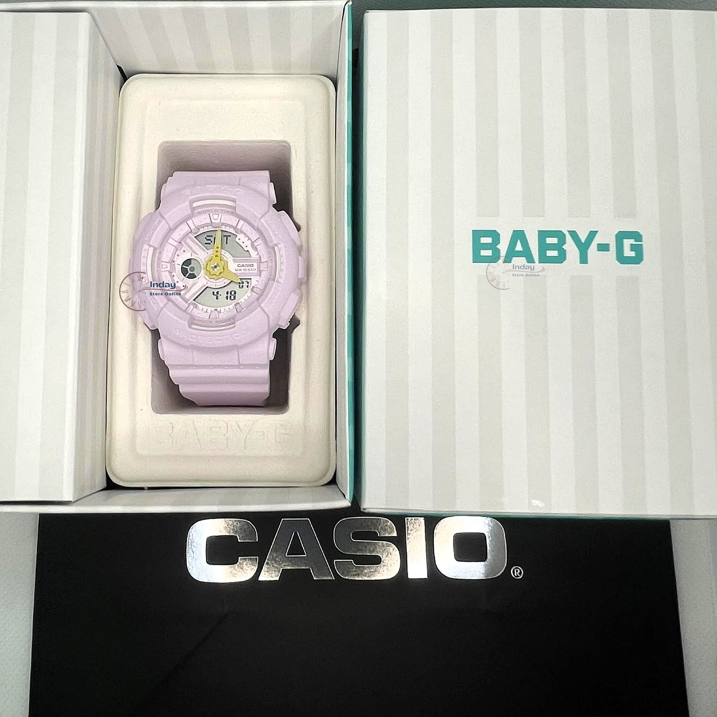 Casio Baby-G Women's Watch BA-110AH-6A Mineral Glass Resin Band Shock Resistant