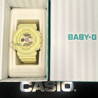 Casio Baby-G Women's Watch BA-110AH-9A Mineral Glass Resin Band Shock Resistant