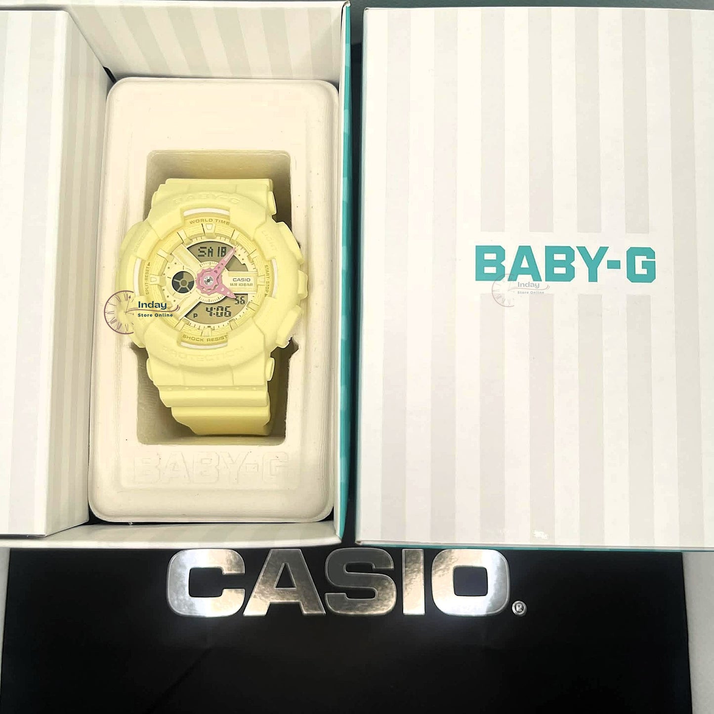 Casio Baby-G Women's Watch BA-110AH-9A Mineral Glass Resin Band Shock Resistant