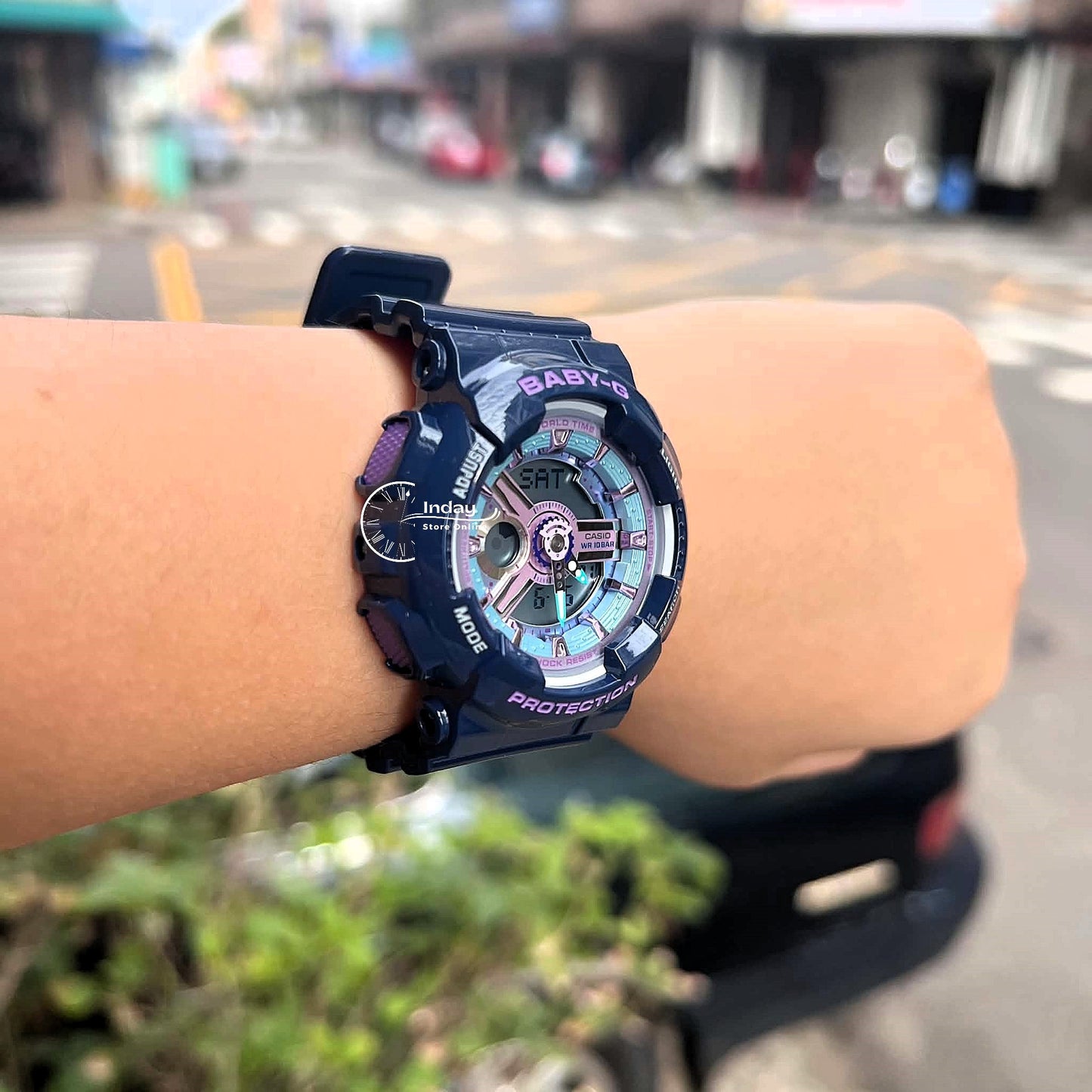 Casio Baby-G Women's Watch BA-110MC-2A Resin Band Mineral Glass Shock Resistant Battery Life: 2 Years