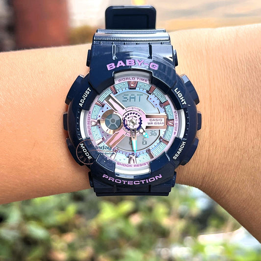 Casio Baby-G Women's Watch BA-110MC-2A Resin Band Mineral Glass Shock Resistant Battery Life: 2 Years
