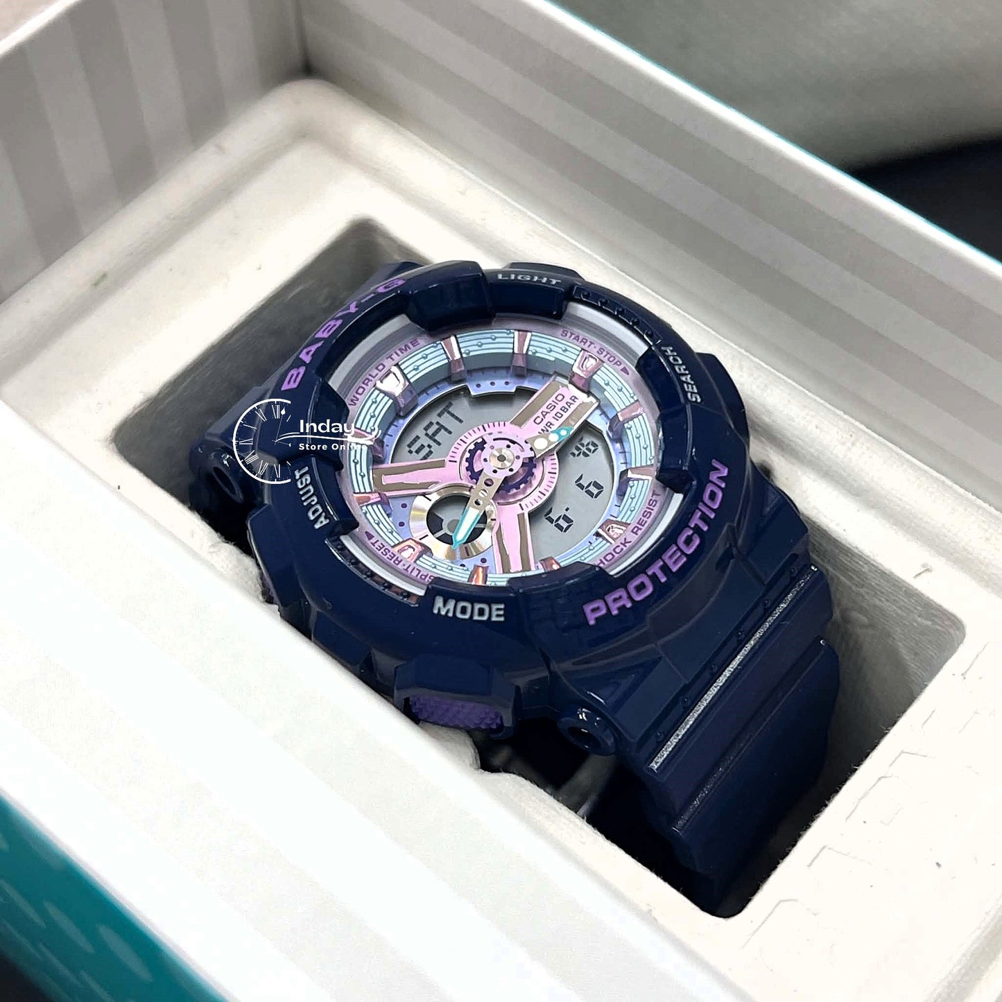 Casio Baby-G Women's Watch BA-110MC-2A Resin Band Mineral Glass Shock Resistant Battery Life: 2 Years