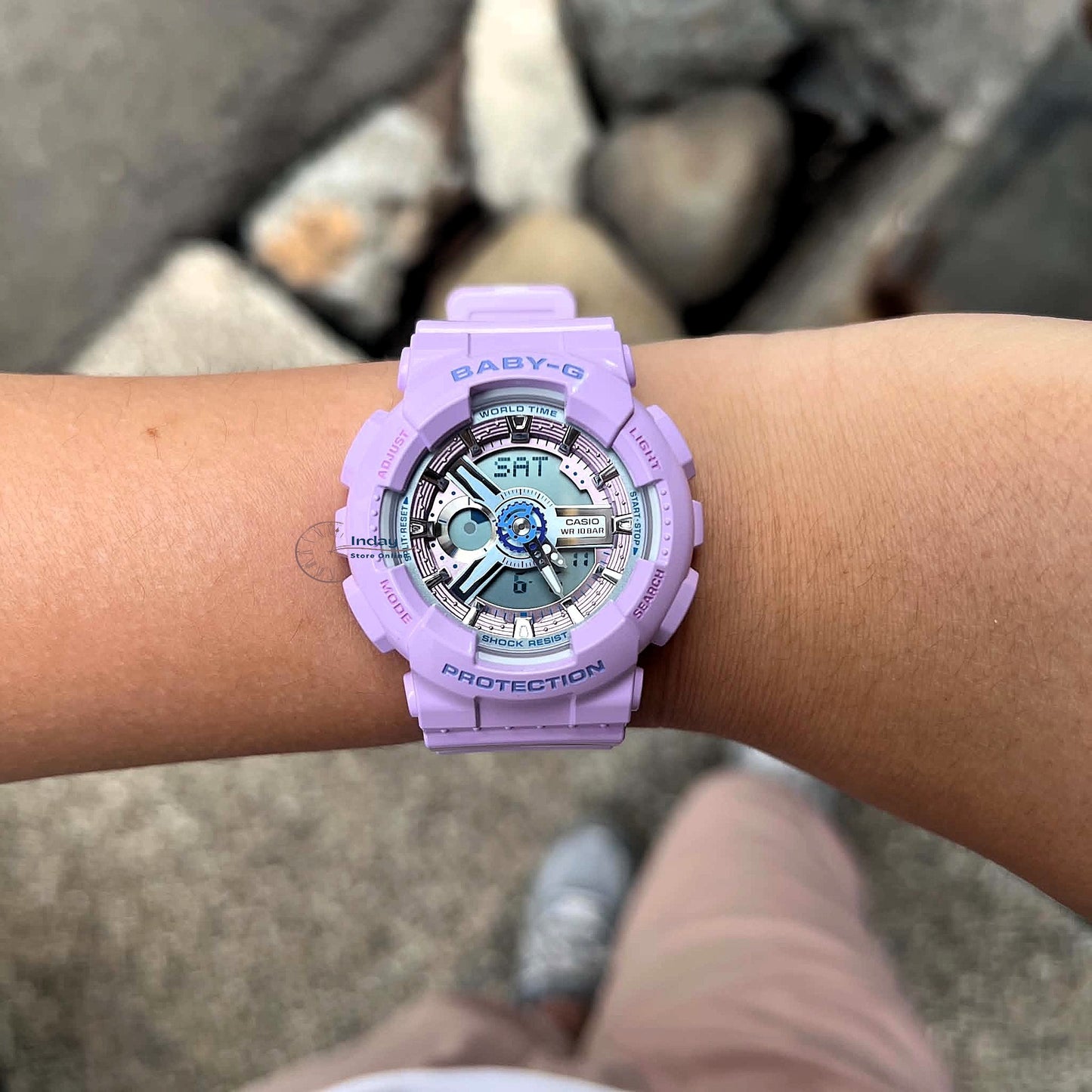 Casio Baby-G Women's Watch BA-110MC-6A Resin Band Mineral Glass Shock Resistant Battery Life: 2 Years