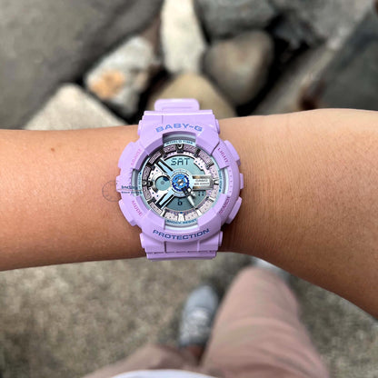 Casio Baby-G Women's Watch BA-110MC-6A Resin Band Mineral Glass Shock Resistant Battery Life: 2 Years