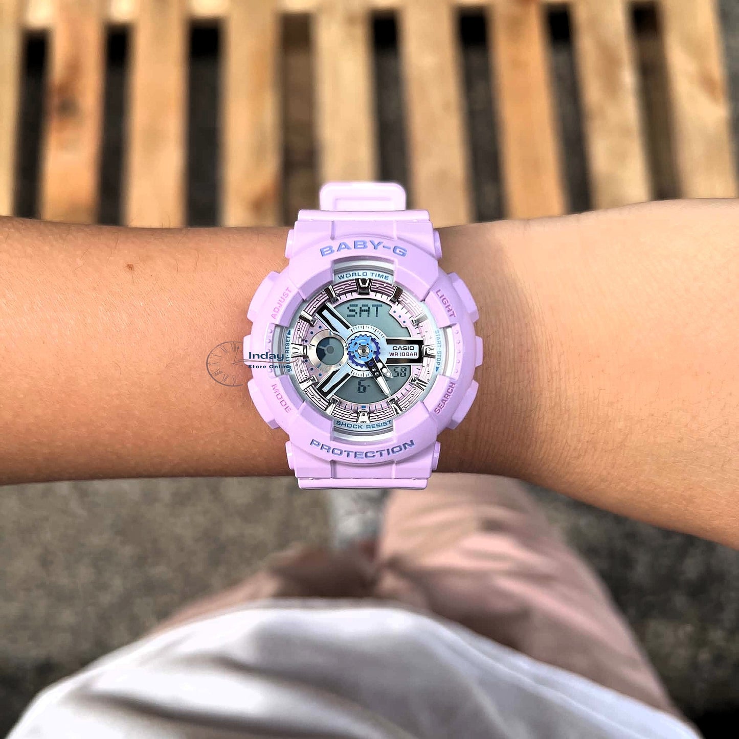 Casio Baby-G Women's Watch BA-110MC-6A Resin Band Mineral Glass Shock Resistant Battery Life: 2 Years