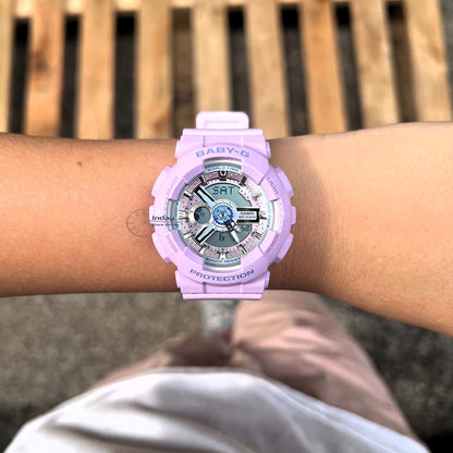 Casio Baby-G Women's Watch BA-110MC-6A Resin Band Mineral Glass Shock Resistant Battery Life: 2 Years