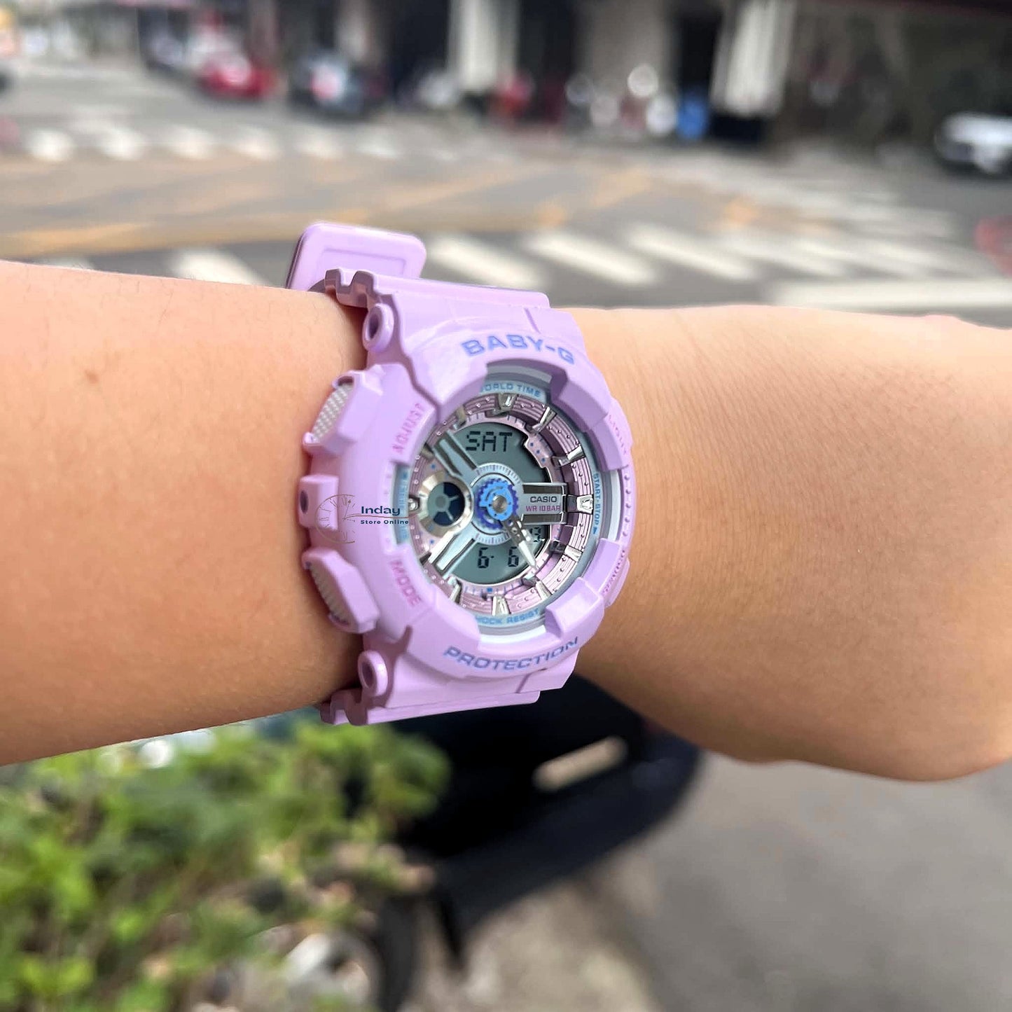Casio Baby-G Women's Watch BA-110MC-6A Resin Band Mineral Glass Shock Resistant Battery Life: 2 Years