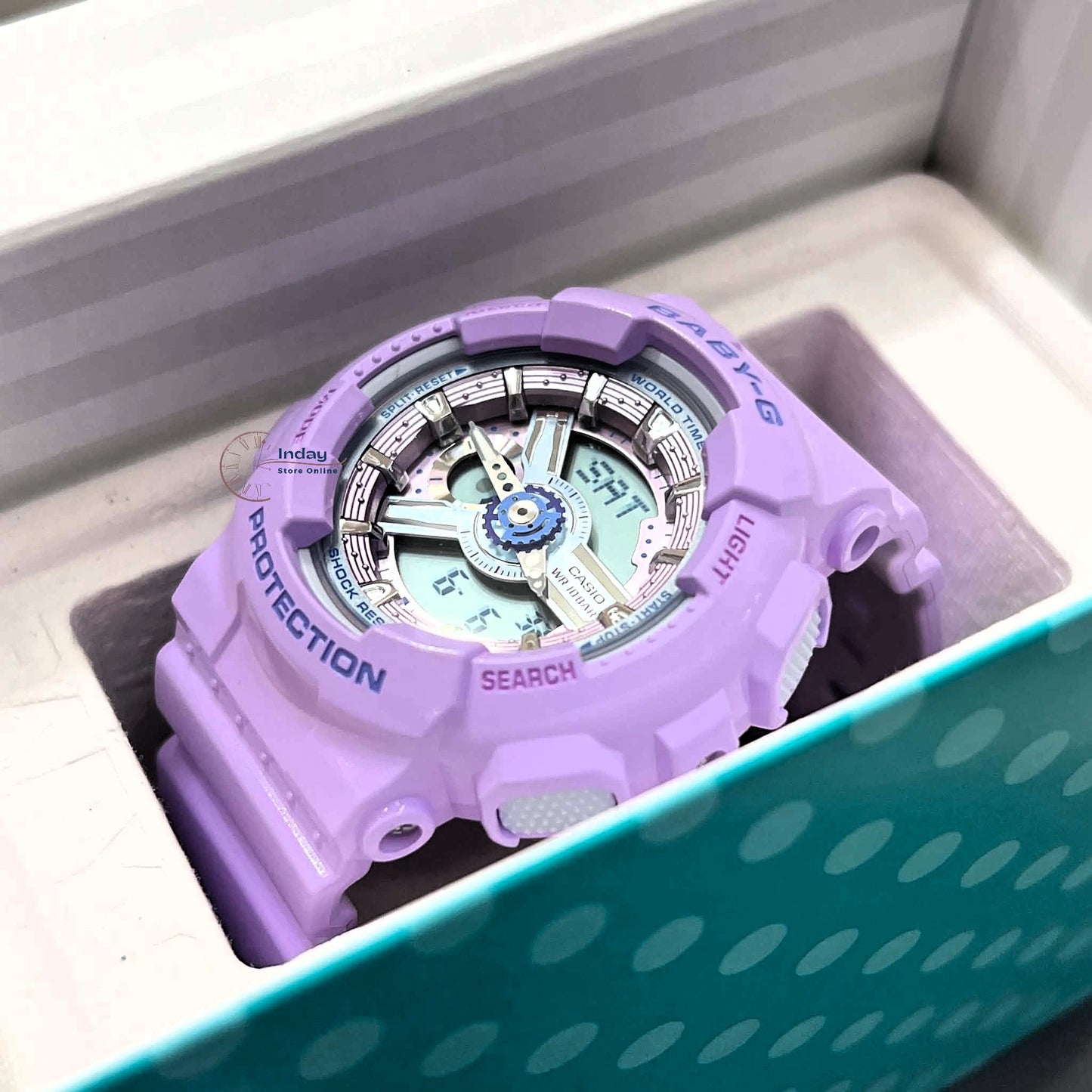 Casio Baby-G Women's Watch BA-110MC-6A Resin Band Mineral Glass Shock Resistant Battery Life: 2 Years