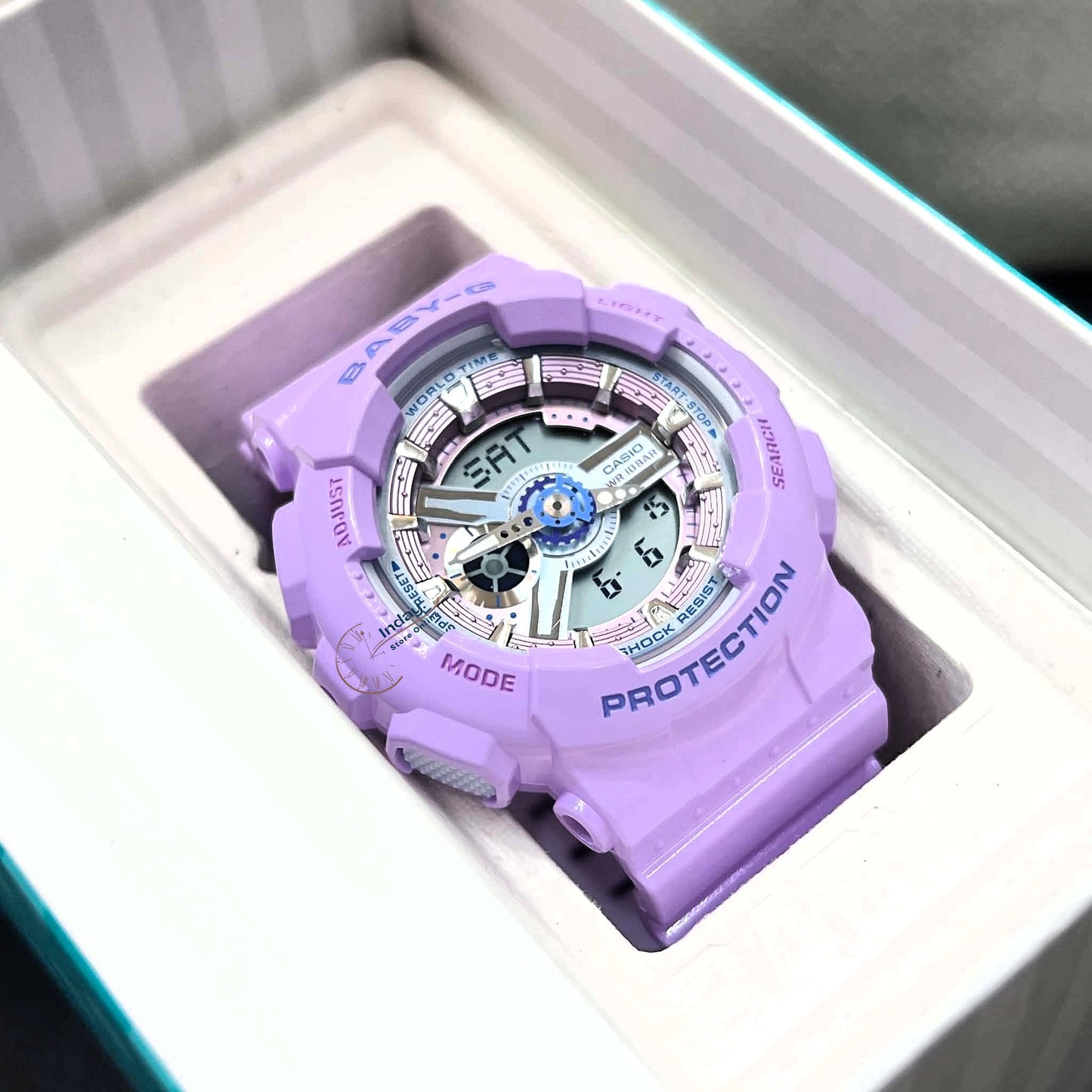 Casio Baby-G Women's Watch BA-110MC-6A Resin Band Mineral Glass Shock Resistant Battery Life: 2 Years