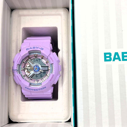 Casio Baby-G Women's Watch BA-110MC-6A Resin Band Mineral Glass Shock Resistant Battery Life: 2 Years