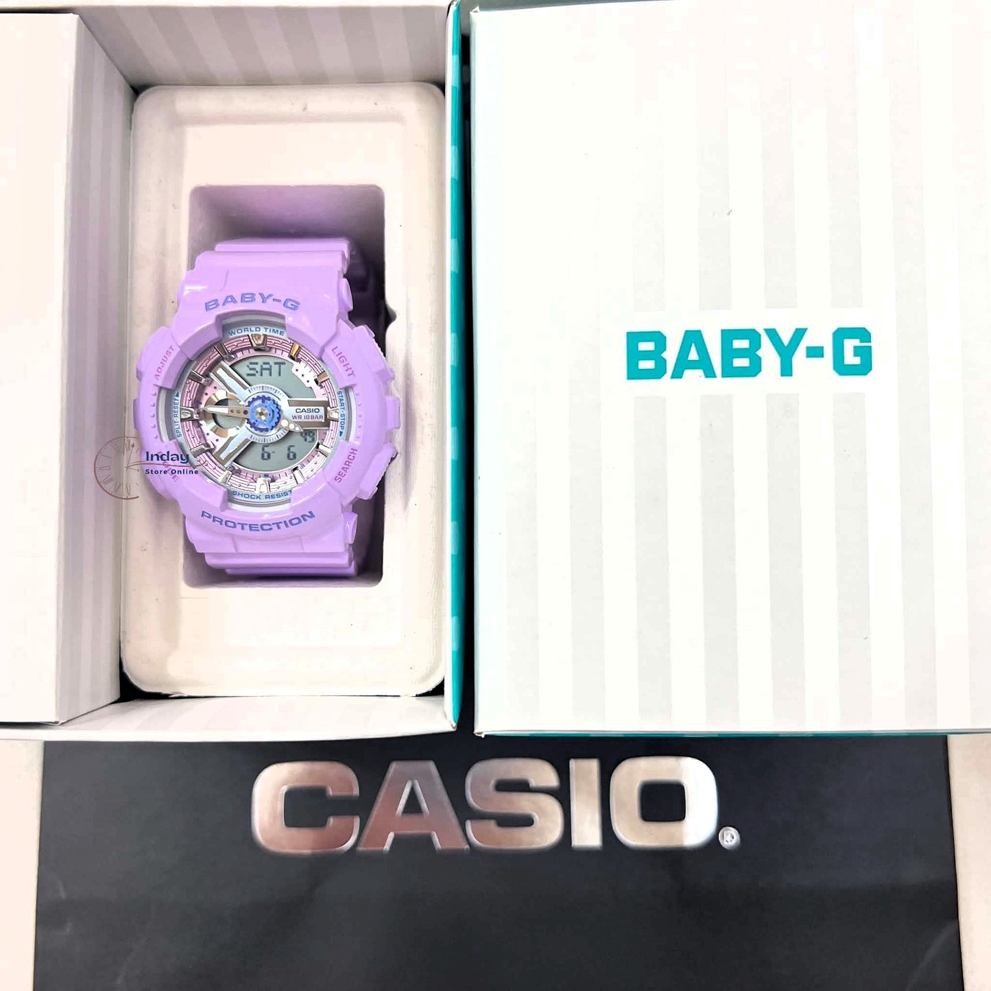 Casio Baby-G Women's Watch BA-110MC-6A Resin Band Mineral Glass Shock Resistant Battery Life: 2 Years