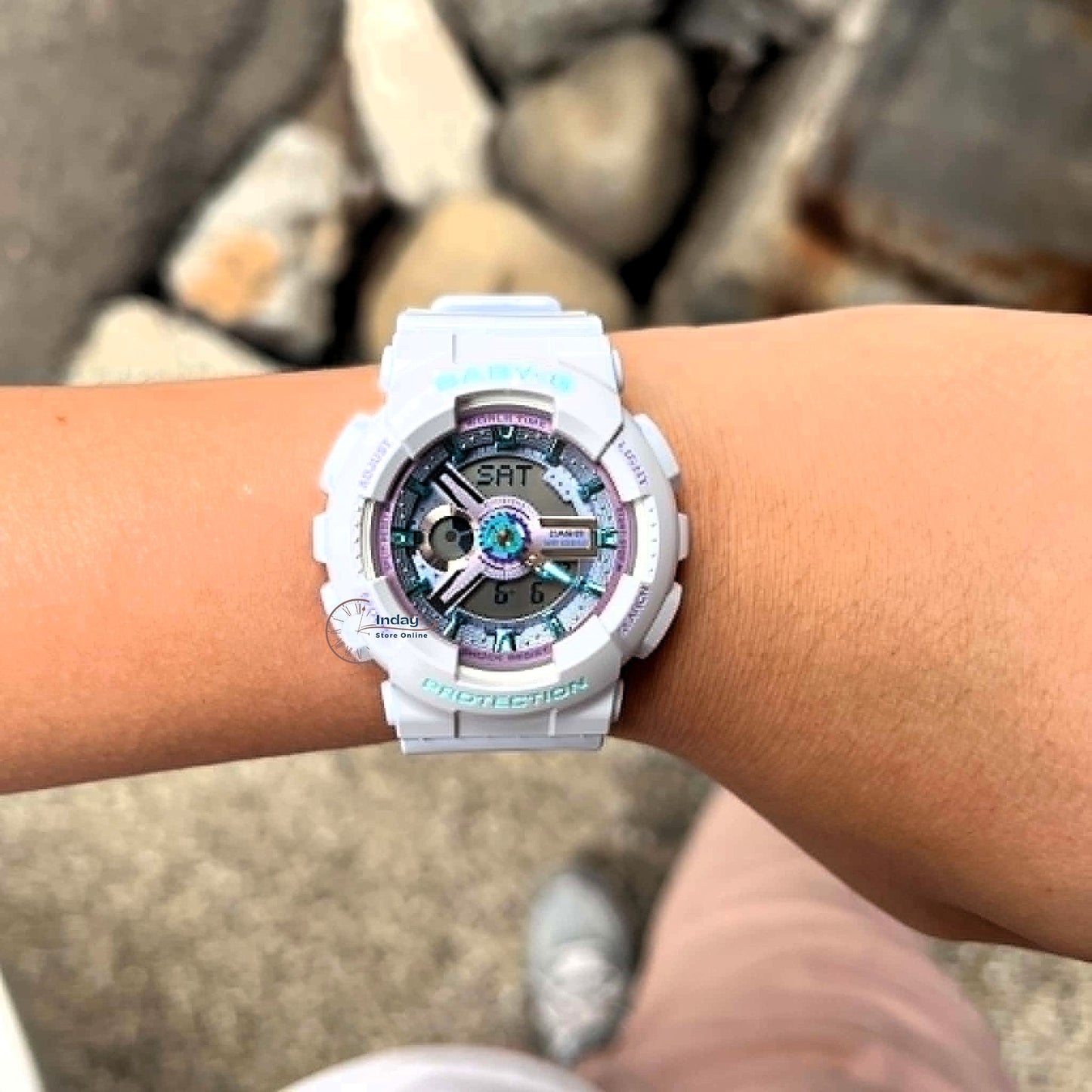 Casio Baby-G Women's Watch BA-110MC-7A Resin Band Mineral Glass Shock Resistant Battery Life: 2 Years