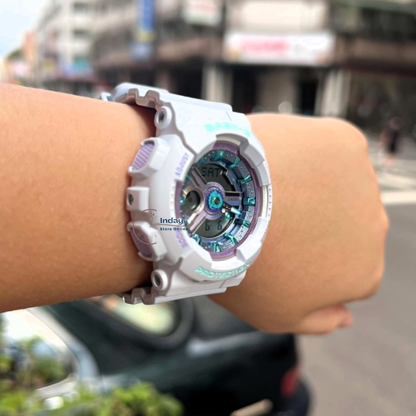 Casio Baby-G Women's Watch BA-110MC-7A Resin Band Mineral Glass Shock Resistant Battery Life: 2 Years