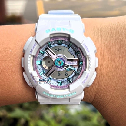 Casio Baby-G Women's Watch BA-110MC-7A Resin Band Mineral Glass Shock Resistant Battery Life: 2 Years