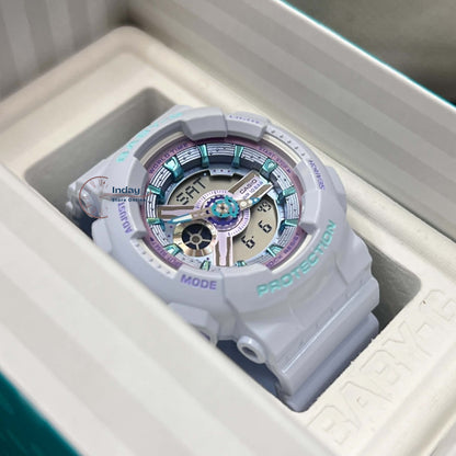Casio Baby-G Women's Watch BA-110MC-7A Resin Band Mineral Glass Shock Resistant Battery Life: 2 Years