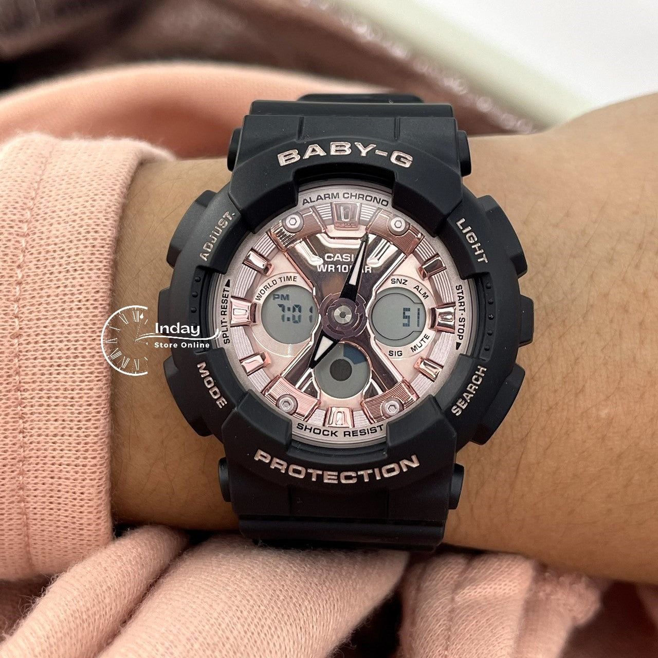 Casio Baby-G Women's Watch BA-130-1A4 Resin Band Mineral Glass Shock Resistant Best Seller