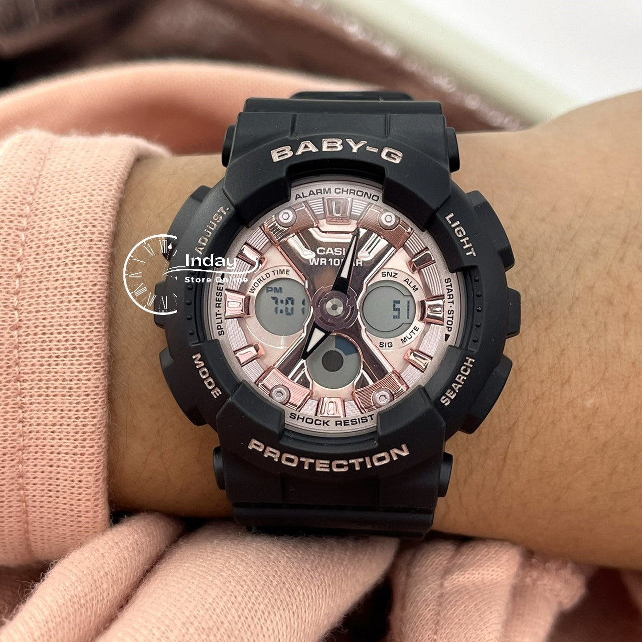 Casio Baby-G Women's Watch BA-130-1A4 Resin Band Mineral Glass Shock Resistant Best Seller