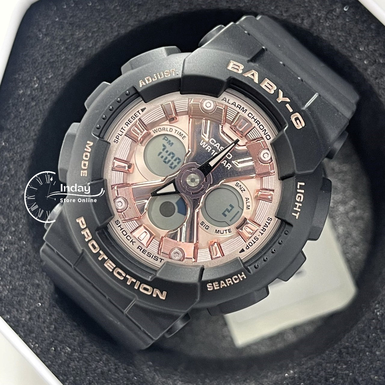 Casio Baby-G Women's Watch BA-130-1A4 Resin Band Mineral Glass Shock Resistant Best Seller