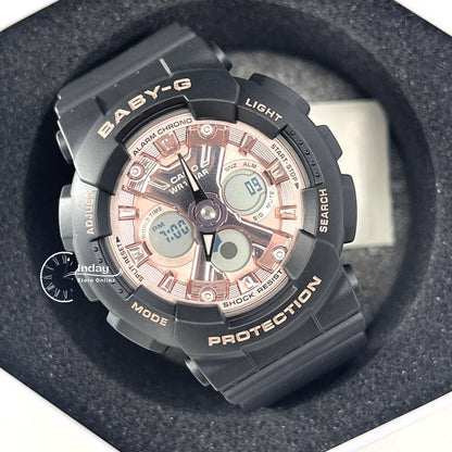 Casio Baby-G Women's Watch BA-130-1A4 Resin Band Mineral Glass Shock Resistant Best Seller
