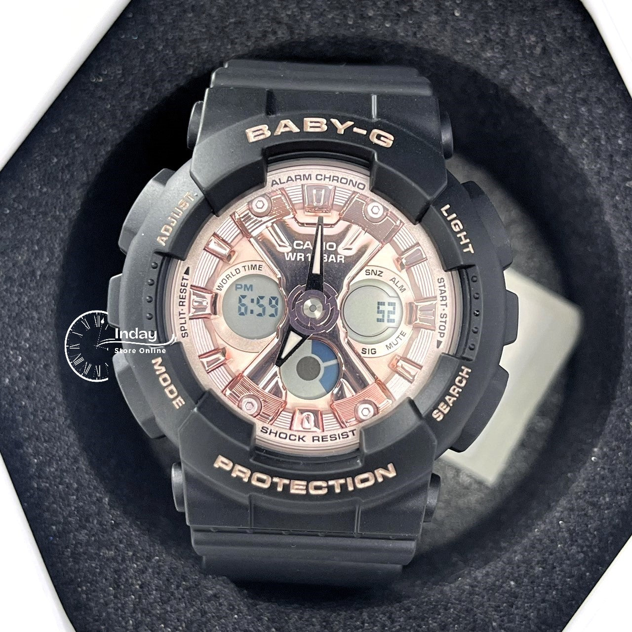 Casio Baby-G Women's Watch BA-130-1A4 Resin Band Mineral Glass Shock Resistant Best Seller