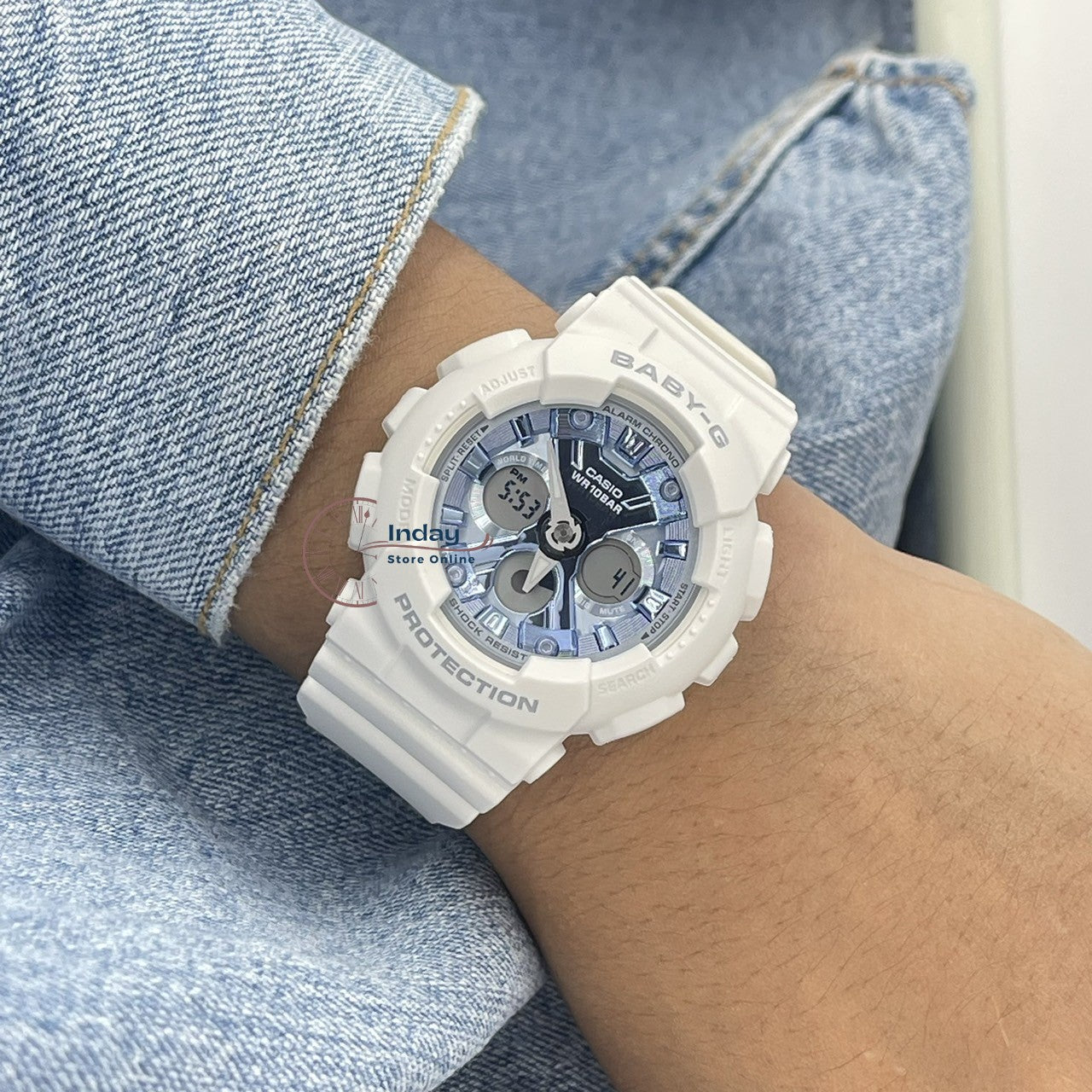 Casio Baby-G Women's Watch BA-130-7A2 Resin Band Mineral Glass Shock R –  indaystoreonline