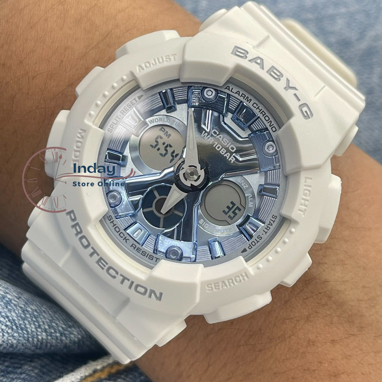 Casio Baby G Women s Watch BA 130 7A2 Resin Band Mineral Glass Shock R indaystoreonline