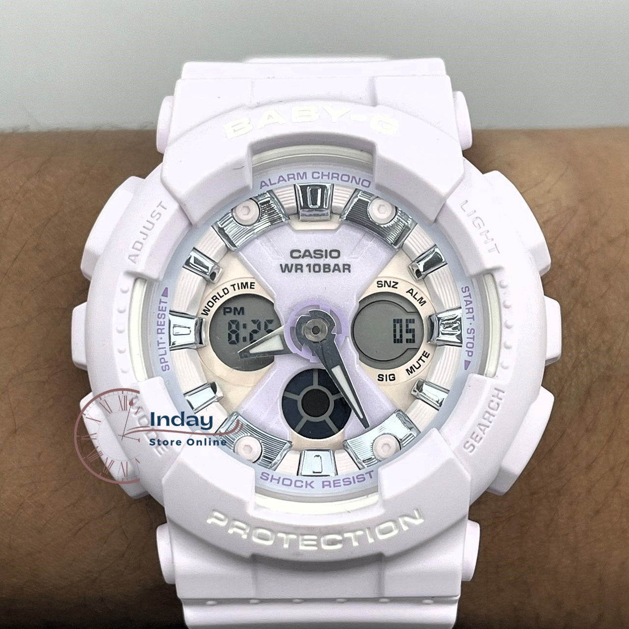 Casio Baby-G Women's Watch BA-130WP-6A Resin Band Mineral Glass Shock Resistant