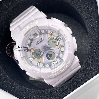 Casio Baby-G Women's Watch BA-130WP-6A Resin Band Mineral Glass Shock Resistant