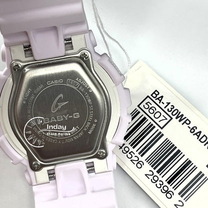Casio Baby-G Women's Watch BA-130WP-6A Resin Band Mineral Glass Shock Resistant
