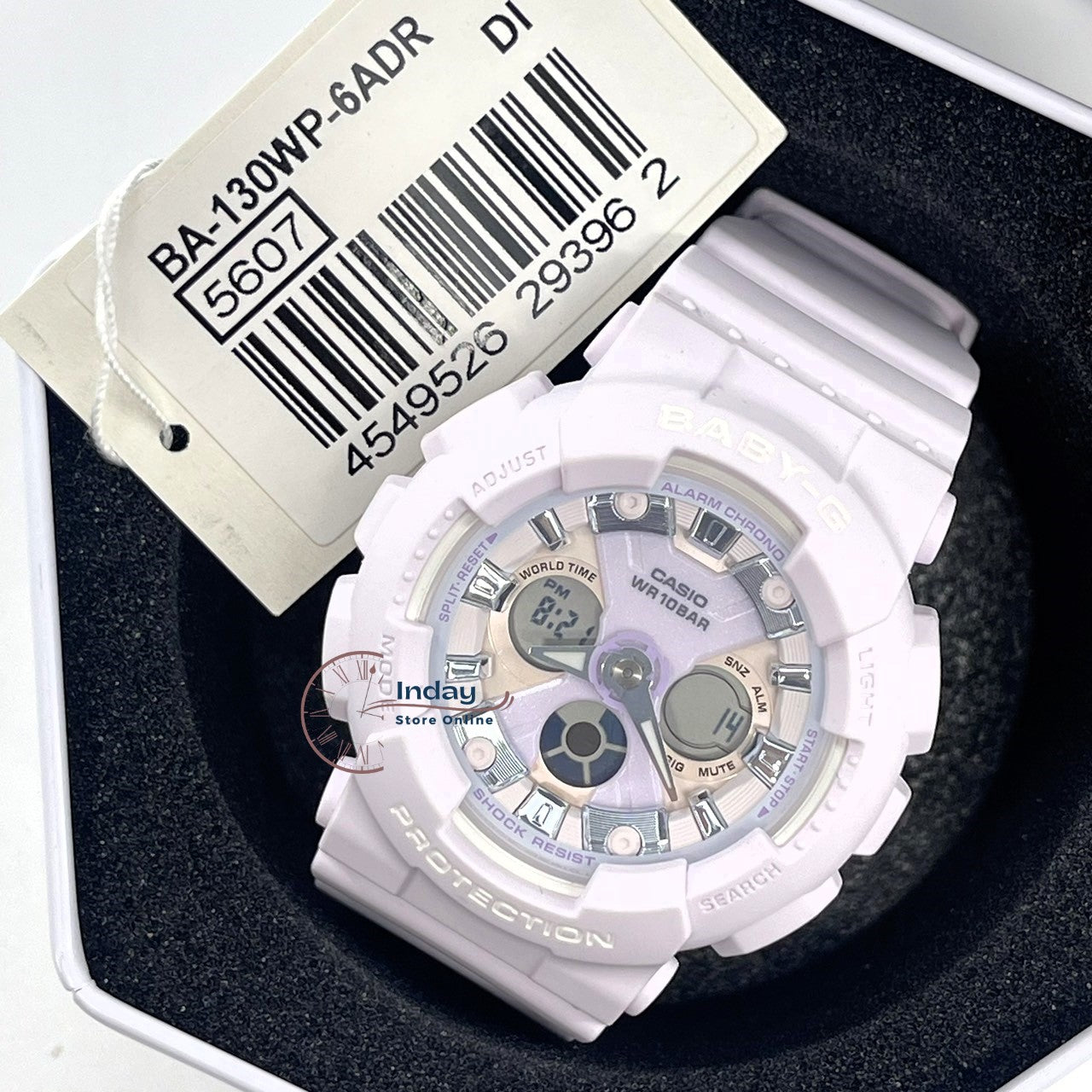 Casio Baby-G Women's Watch BA-130WP-6A Resin Band Mineral Glass Shock Resistant