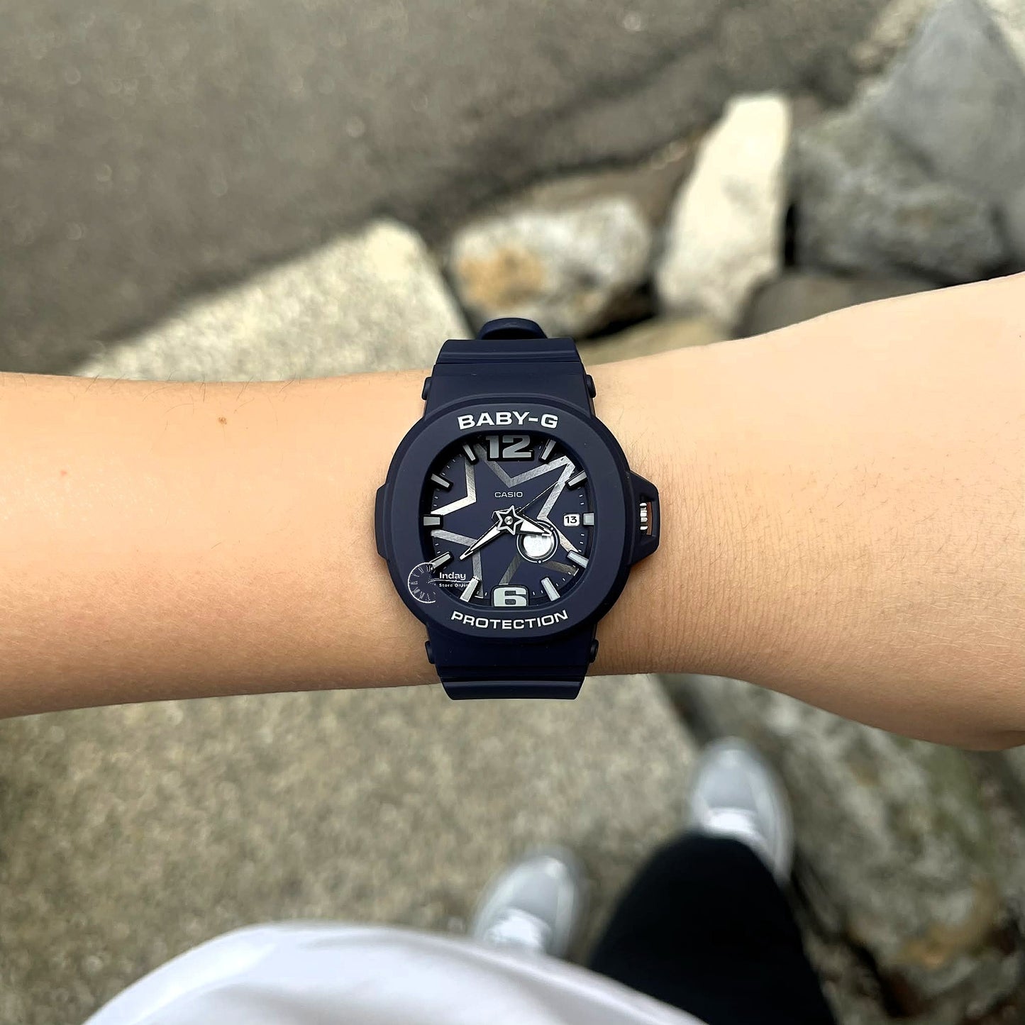 Casio Baby-G Women's Watch BGA-10D-2A1 Resin Mineral Glass Band Shock Resistant Battery Life: 3 Years