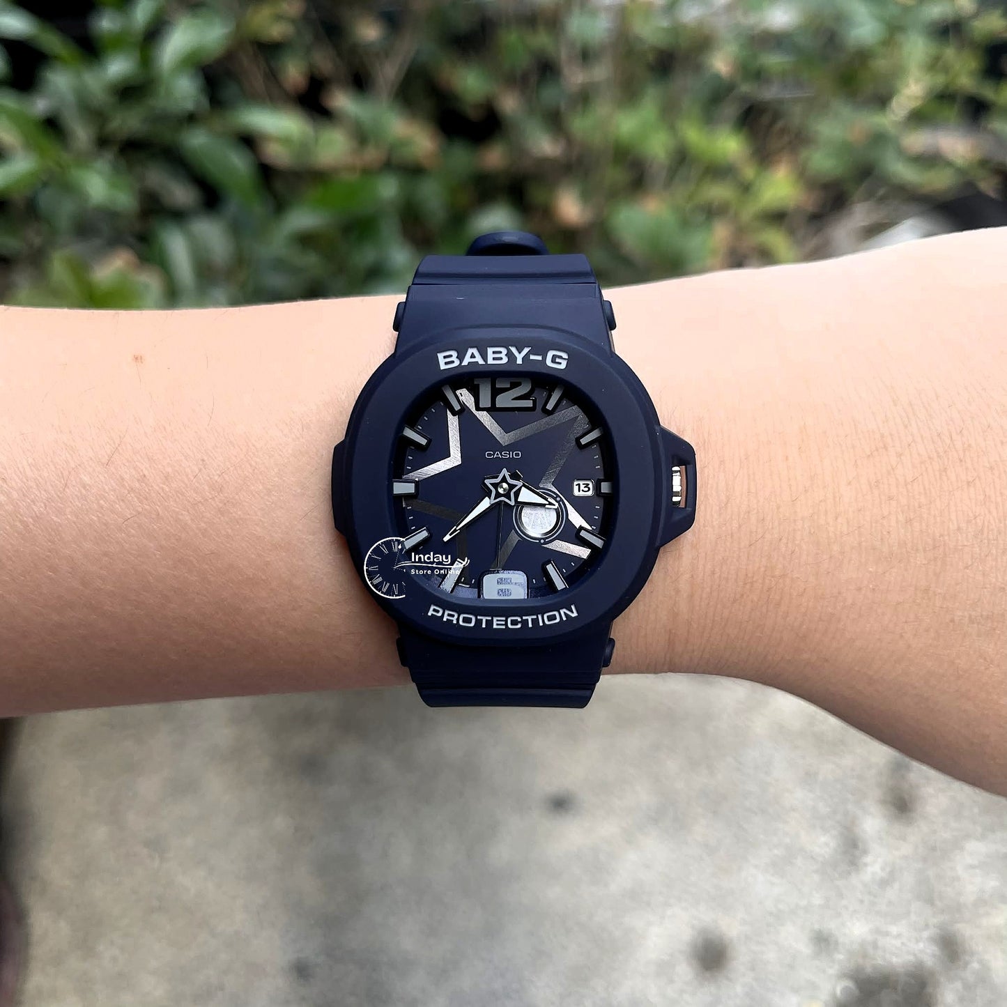 Casio Baby-G Women's Watch BGA-10D-2A1 Resin Mineral Glass Band Shock Resistant Battery Life: 3 Years