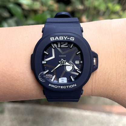Casio Baby-G Women's Watch BGA-10D-2A1 Resin Mineral Glass Band Shock Resistant Battery Life: 3 Years