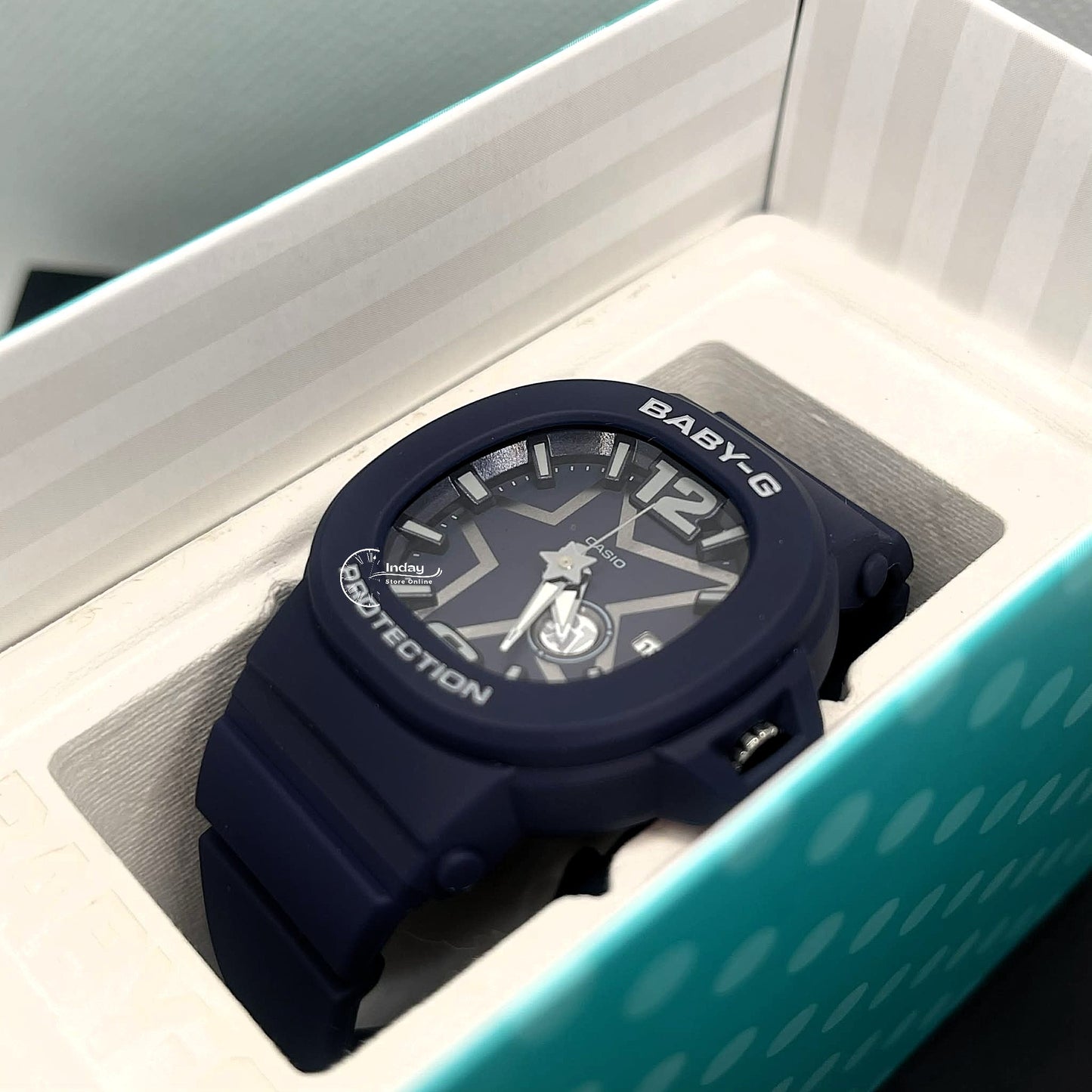 Casio Baby-G Women's Watch BGA-10D-2A1 Resin Mineral Glass Band Shock Resistant Battery Life: 3 Years