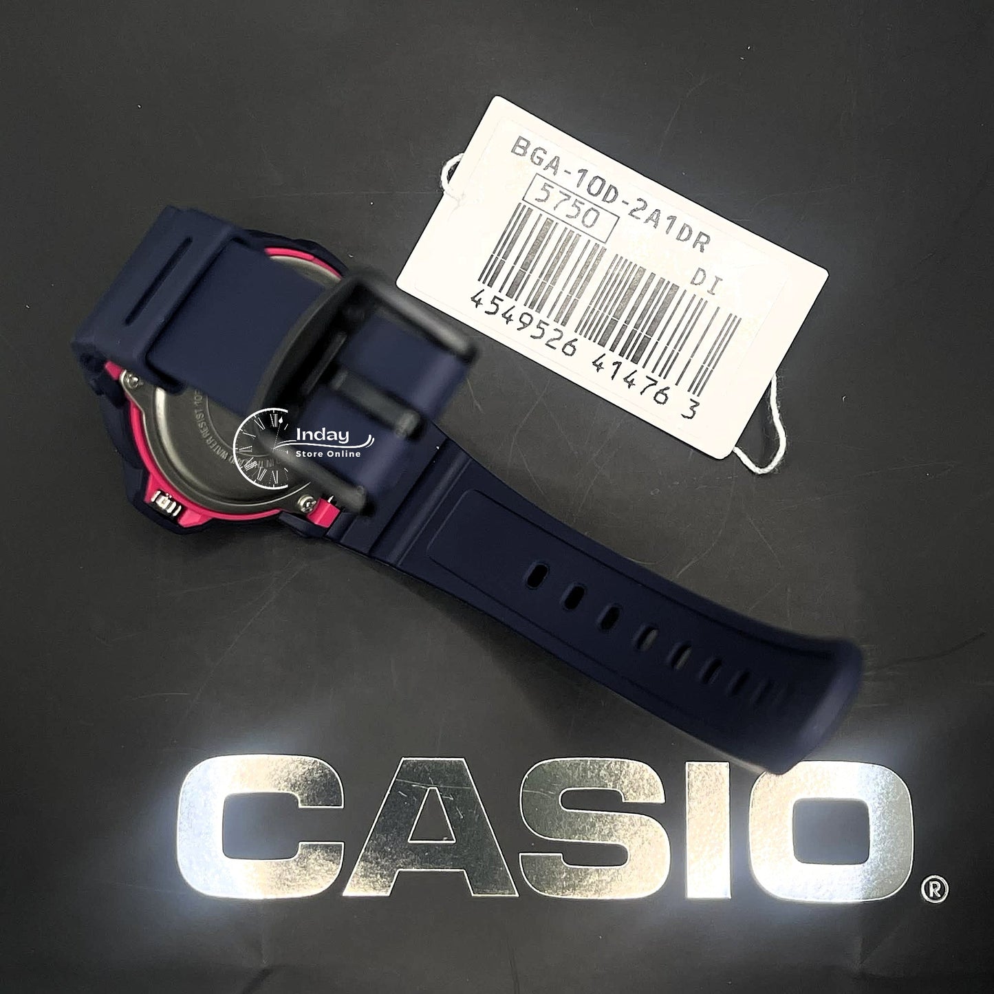 Casio Baby-G Women's Watch BGA-10D-2A1 Resin Mineral Glass Band Shock Resistant Battery Life: 3 Years