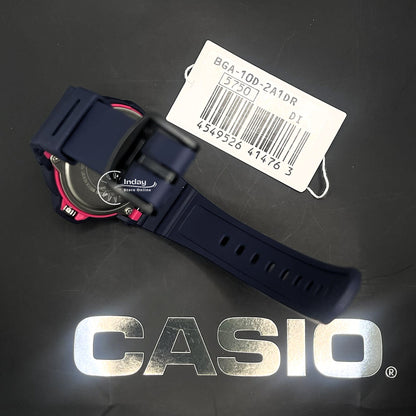 Casio Baby-G Women's Watch BGA-10D-2A1 Resin Mineral Glass Band Shock Resistant Battery Life: 3 Years