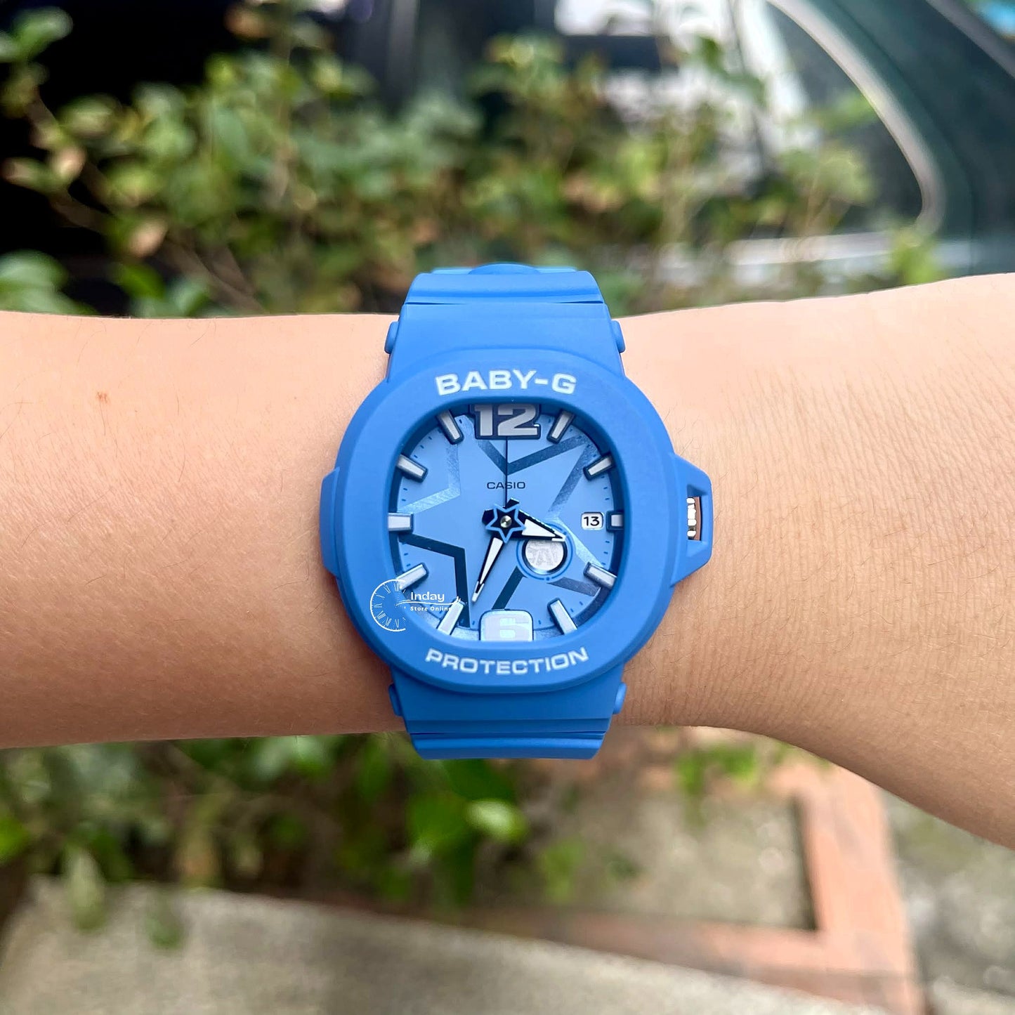 Casio Baby-G Women's Watch BGA-10D-2A2 Resin Mineral Glass Band Shock Resistant