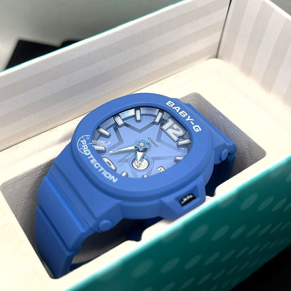Casio Baby-G Women's Watch BGA-10D-2A2 Resin Mineral Glass Band Shock Resistant