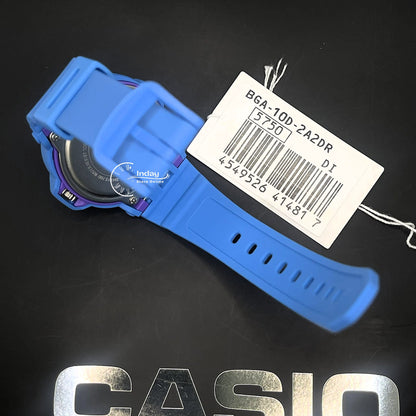 Casio Baby-G Women's Watch BGA-10D-2A2 Resin Mineral Glass Band Shock Resistant