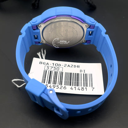 Casio Baby-G Women's Watch BGA-10D-2A2 Resin Mineral Glass Band Shock Resistant