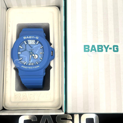 Casio Baby-G Women's Watch BGA-10D-2A2 Resin Mineral Glass Band Shock Resistant