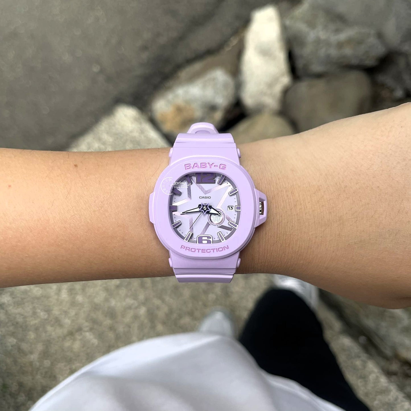 Casio Baby-G Women's Watch BGA-10D-6A Resin Mineral Glass Band Shock Resistant