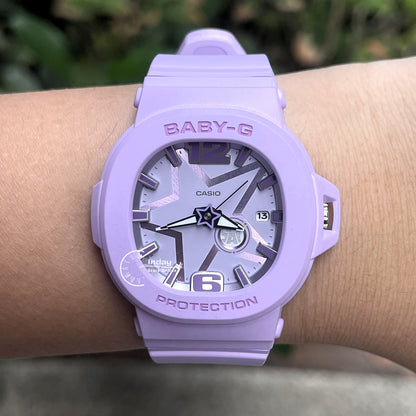 Casio Baby-G Women's Watch BGA-10D-6A Resin Mineral Glass Band Shock Resistant