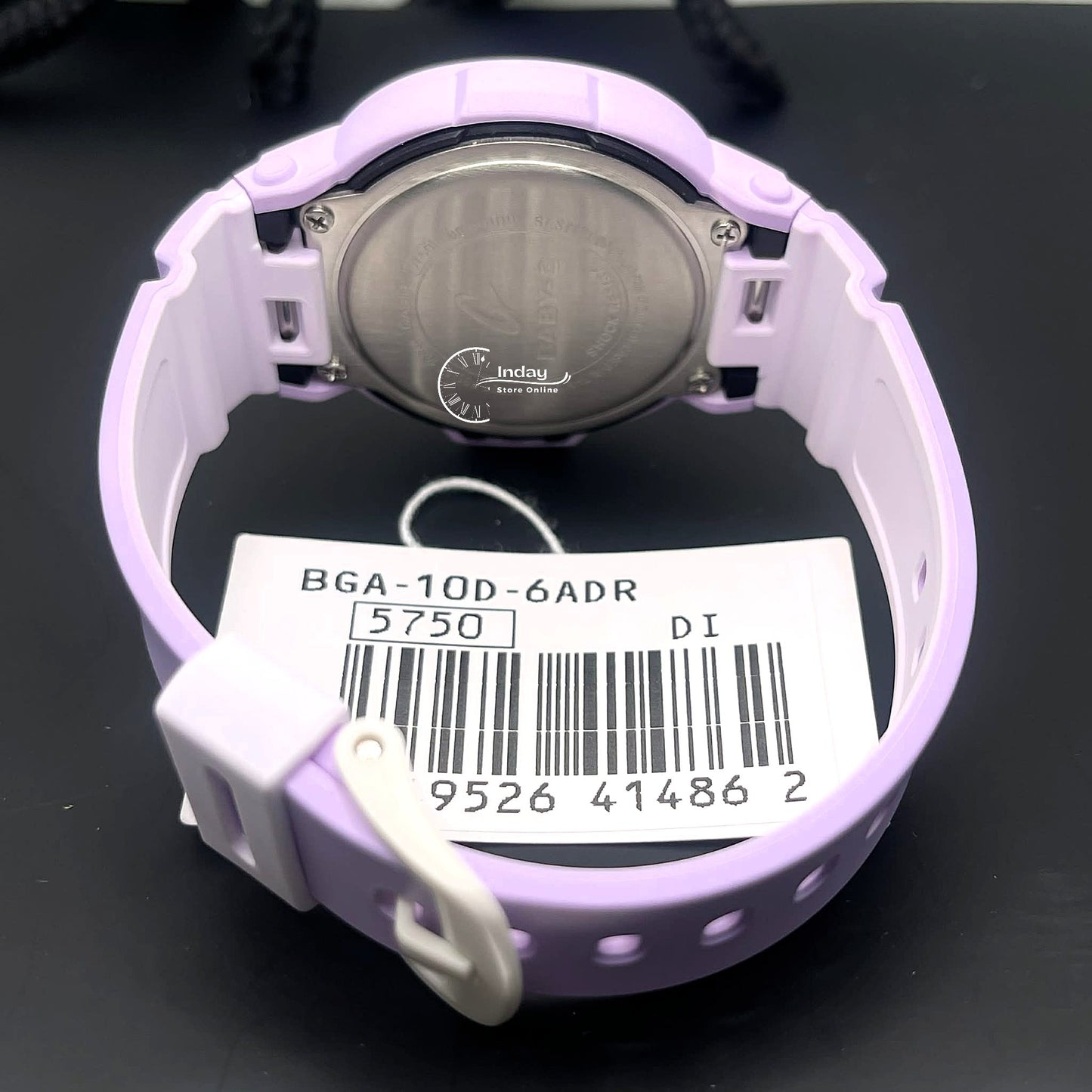 Casio Baby-G Women's Watch BGA-10D-6A Resin Mineral Glass Band Shock Resistant