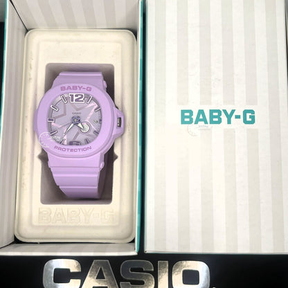 Casio Baby-G Women's Watch BGA-10D-6A Resin Mineral Glass Band Shock Resistant