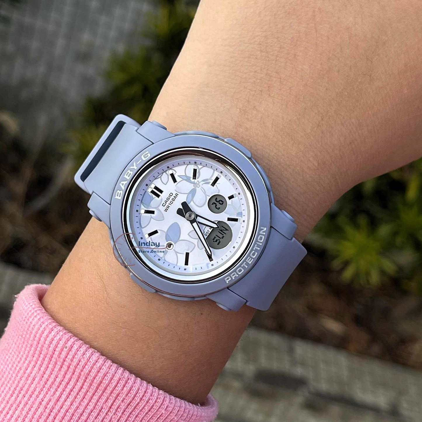 Casio Baby-G Women's Watch BGA-290FL-2A Mineral Glass Resin Band Shock Resistant Battery Life: 3 Years