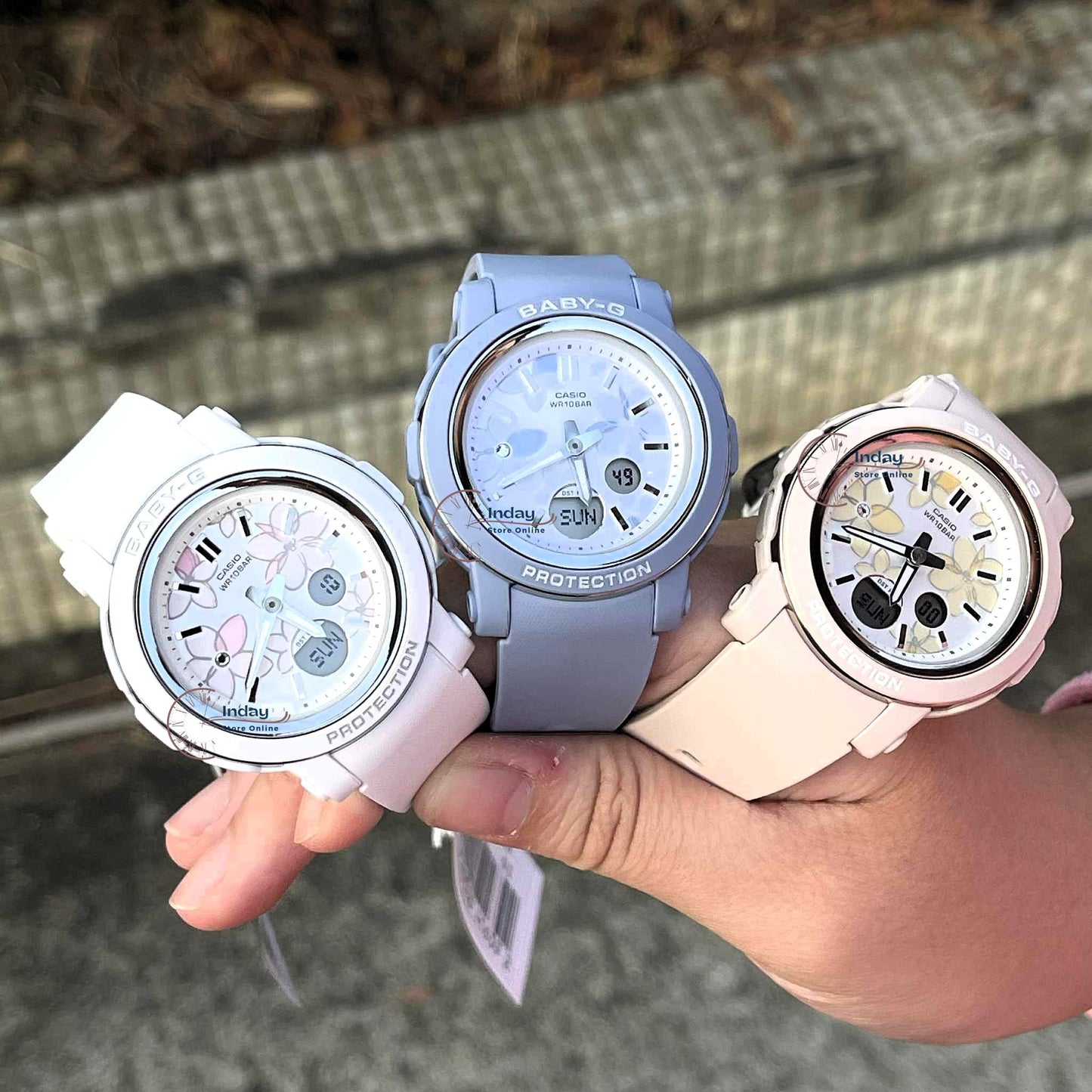 Casio Baby-G Women's Watch BGA-290FL-4A Mineral Glass Resin Band Shock Resistant Battery Life: 3 Years