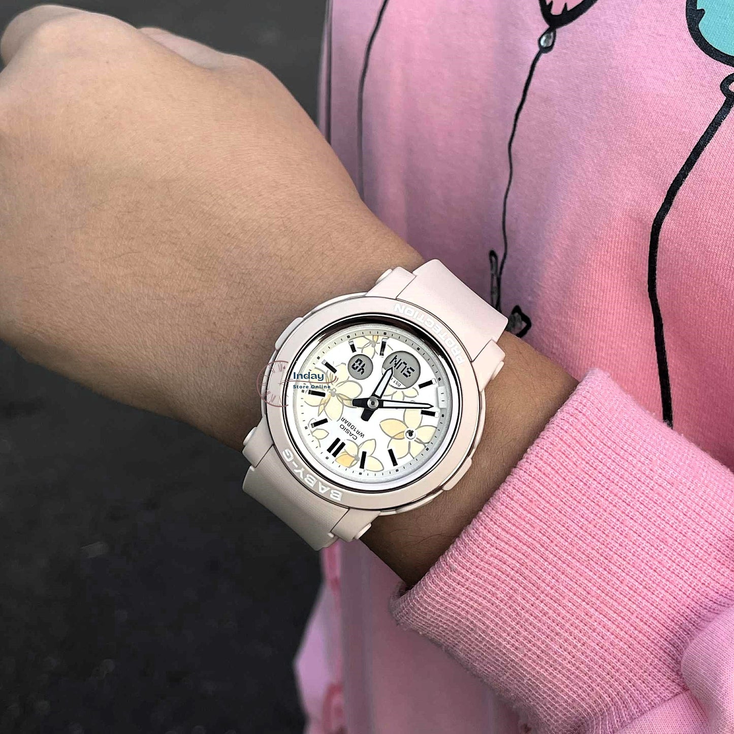 Casio Baby-G Women's Watch BGA-290FL-4A Mineral Glass Resin Band Shock Resistant Battery Life: 3 Years