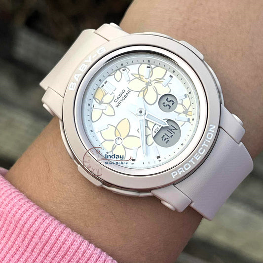 Casio Baby-G Women's Watch BGA-290FL-4A Mineral Glass Resin Band Shock Resistant Battery Life: 3 Years