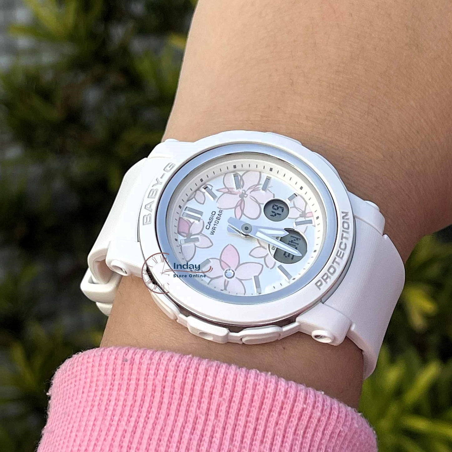 Casio Baby-G Women's Watch BGA-290FL-7A Mineral Glass Resin Band Shock Resistant Battery Life: 3 Years